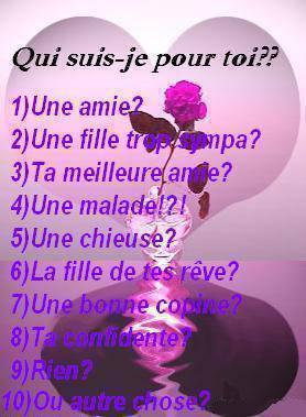 Qui suis-je pour toi?