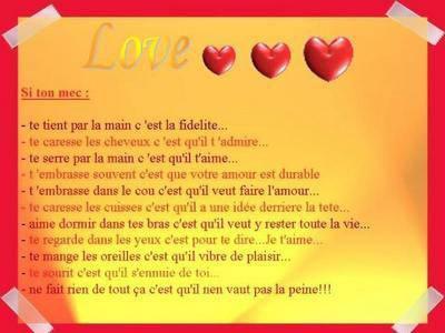 Alors il est comment votre mec?